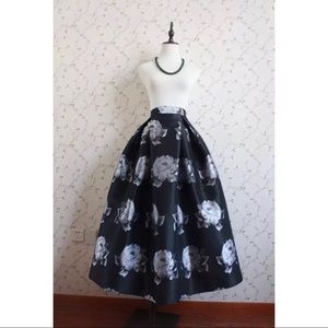 ✨Silver Pony Midi Skirt